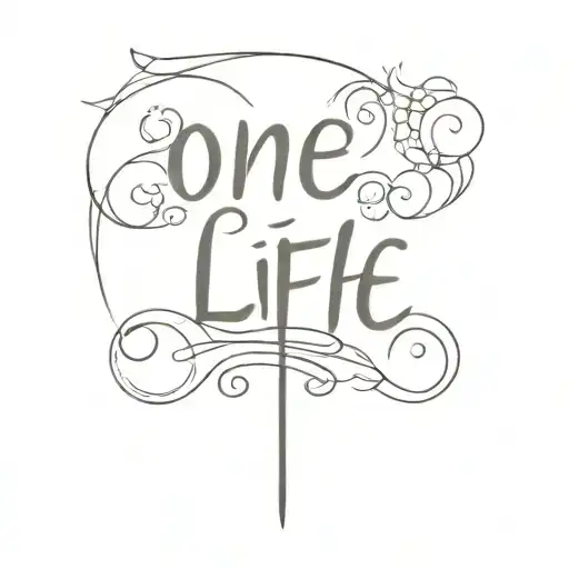 One Life tattoo design idea