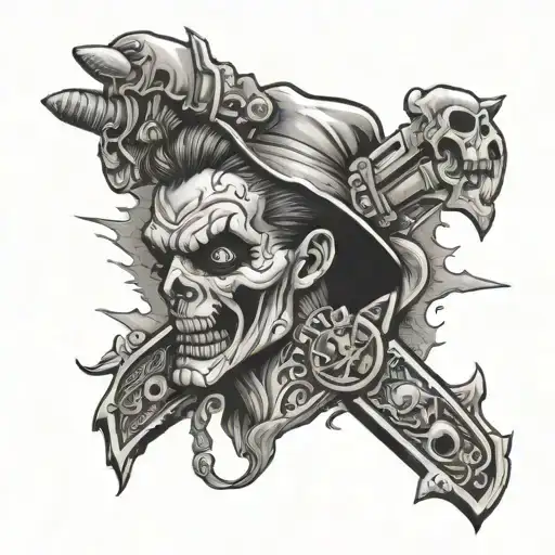 psycho killer tattoo design idea