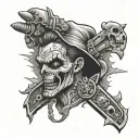 psycho killer tattoo design idea