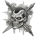 psycho killer tattoo design idea