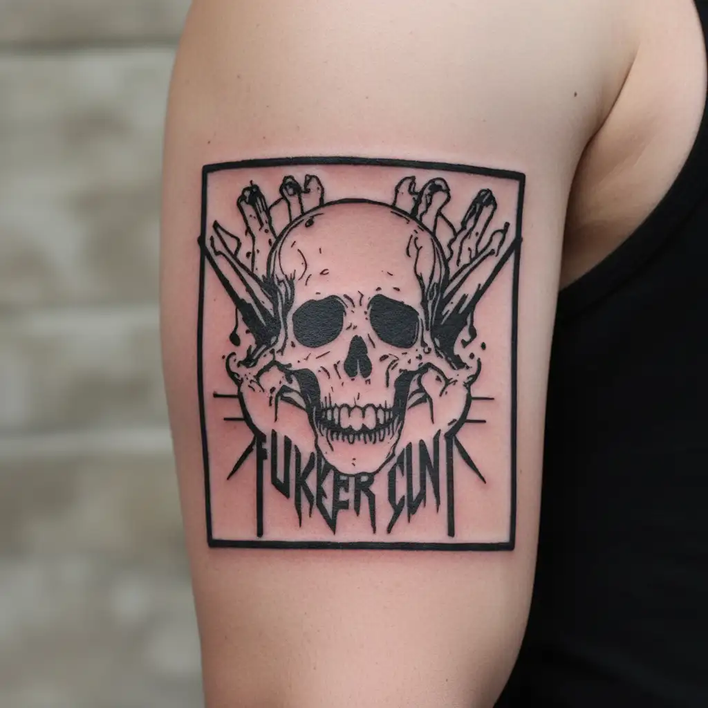 fucker cunt tattoo design idea