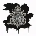 text Camus tattoo design idea