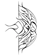 neo cyber tribal design tattoo design idea