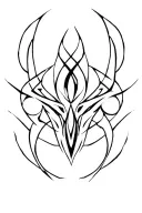 neo cyber tribal design tattoo design idea