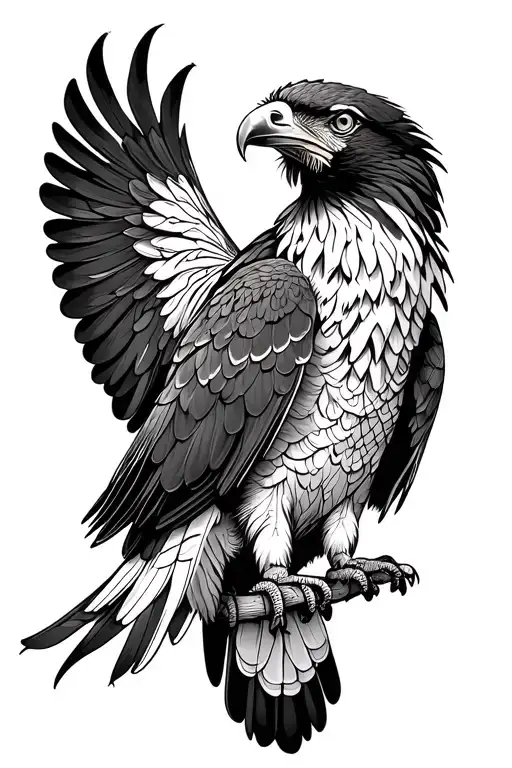 Philippine eagle tattoo design idea