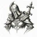 Templar tattoo design idea