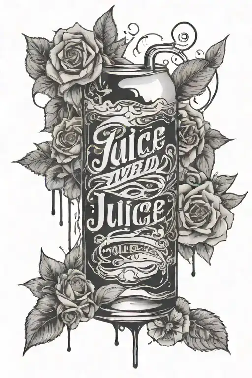 juice wrld lyrics tattoo design idea