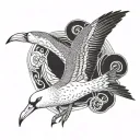 Albatross tattoo design idea