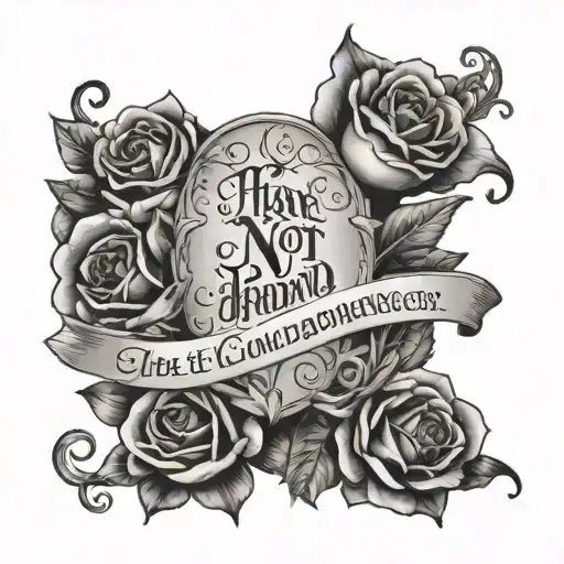 Do a tattoo with the following words "Have I not commanded you? Be strong and courageous. Do not be afraid; do not be di tattoo design idea