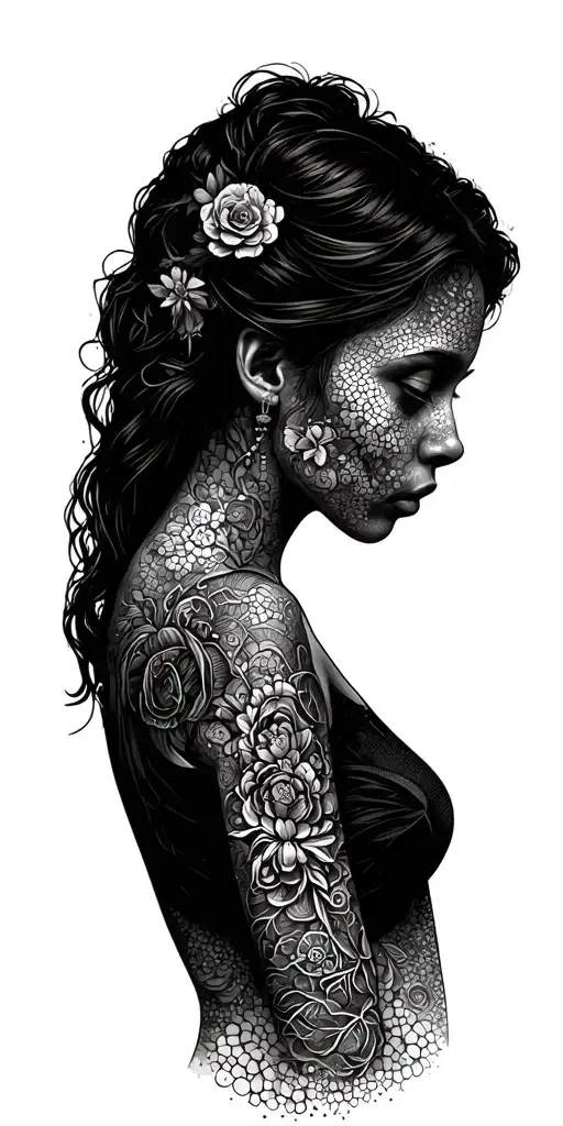 feminine adhd anxiety mental health tattoo design idea