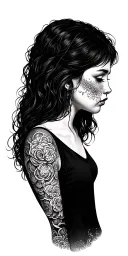 feminine adhd anxiety mental health tattoo design idea