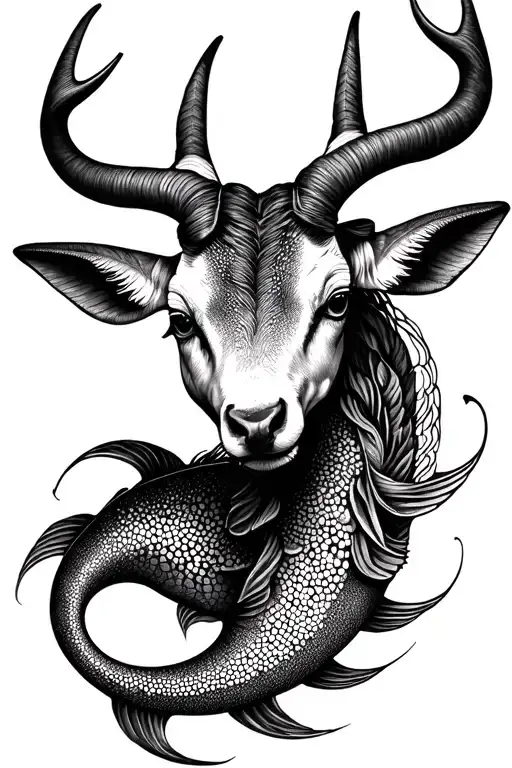 Pisces Taurus tattoo design idea