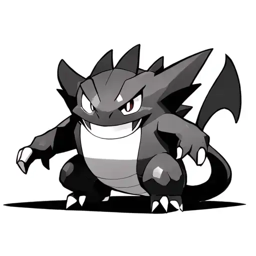 2D character followed by the Pokémon "Electabuzz, Gengar, Charizard" tattoo design idea