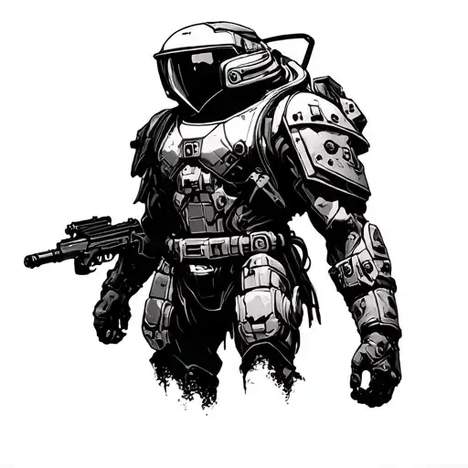 Helldivers 2 tattoo design idea
