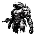 Helldivers 2 tattoo design idea