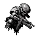 Helldivers 2 tattoo design idea