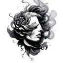 Shading Smoke tattoo design idea