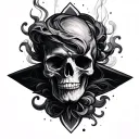 Shading Smoke tattoo design idea