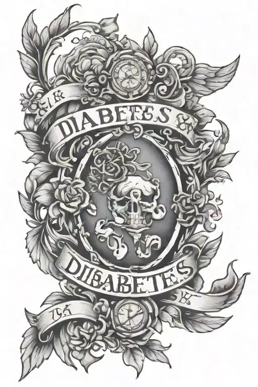 Diabetes, SA memorial tattoo design idea