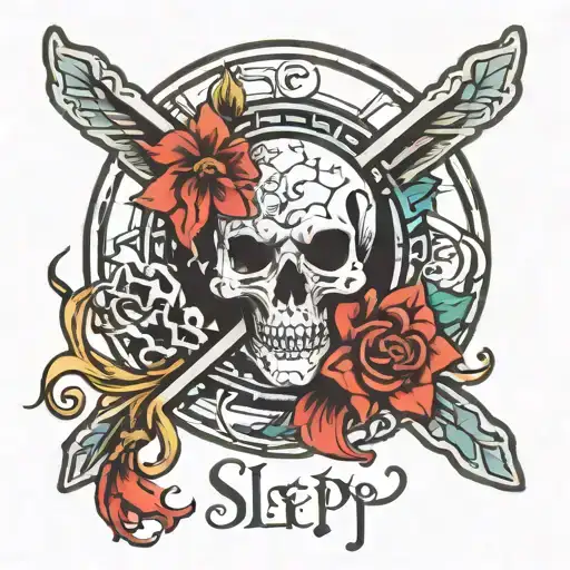 sleep token band logo tattoo design idea