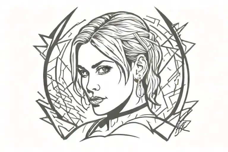 Rhea Ripley sexy tattoo design idea