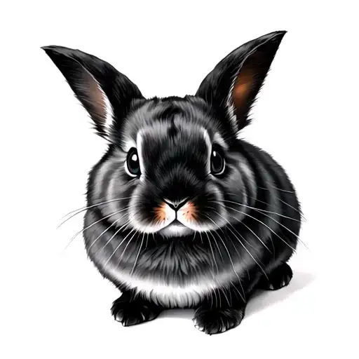 Holland Lop tattoo design idea