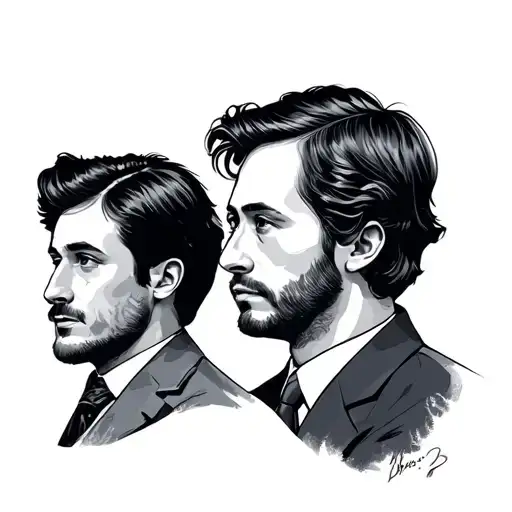 wes Anderson characters tattoo design idea