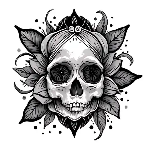 bohemian tattoo design idea