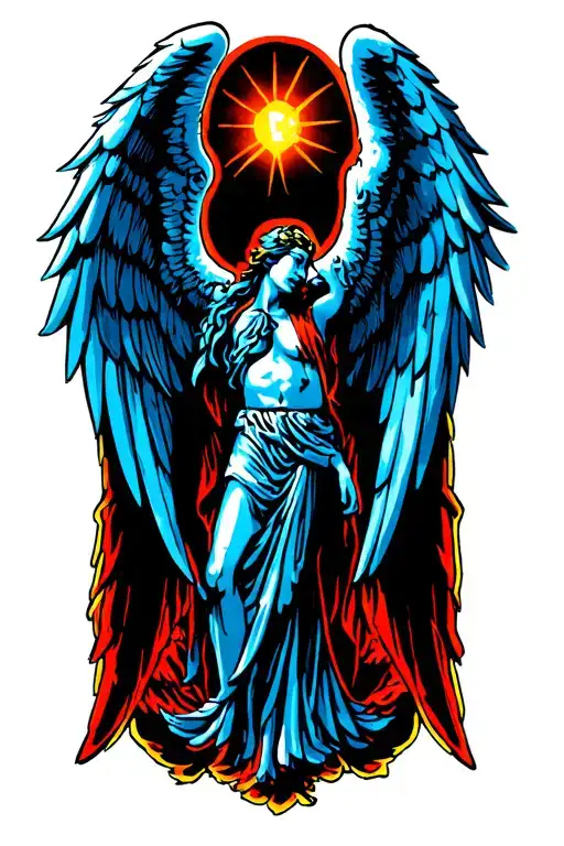 Archangel wings only spread tattoo design idea