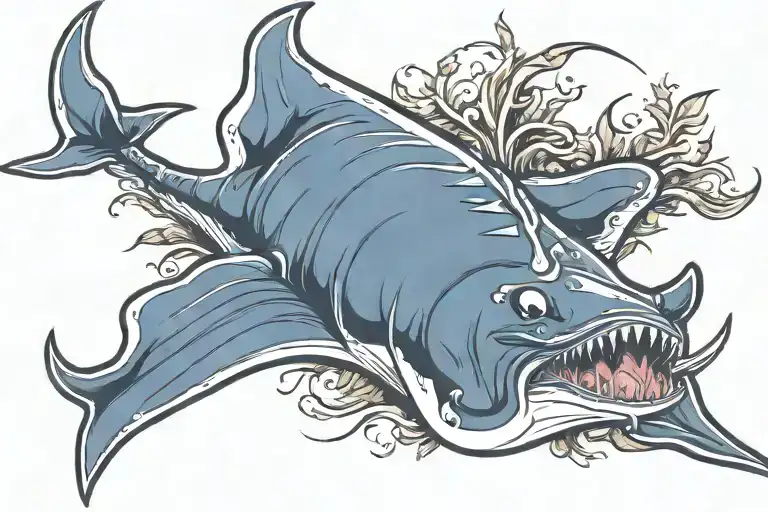 stingray manta ray tattoo design idea