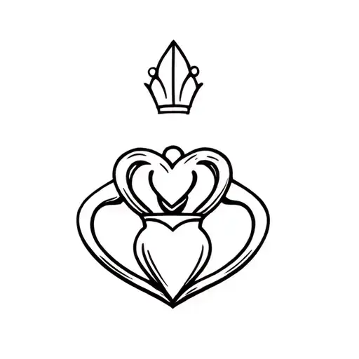 Claddagh tattoo design idea