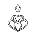 Claddagh tattoo design idea