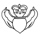 Claddagh tattoo design idea