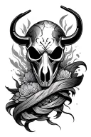 hannibal mask knee tattoo tattoo design idea