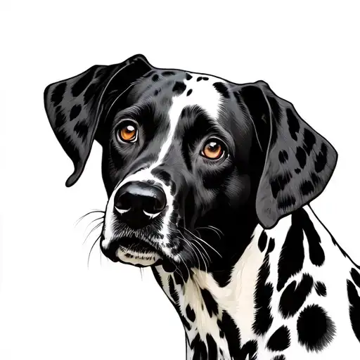 Dalmatian tattoo design idea