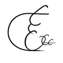 three E's with a big, medium, and small. tattoo design idea