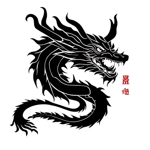 minimalist aries earth dragon tattoo design inspired tattoo design idea