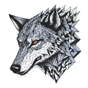 wolf head tattoo tattoo design idea