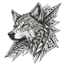 wolf head tattoo tattoo design idea