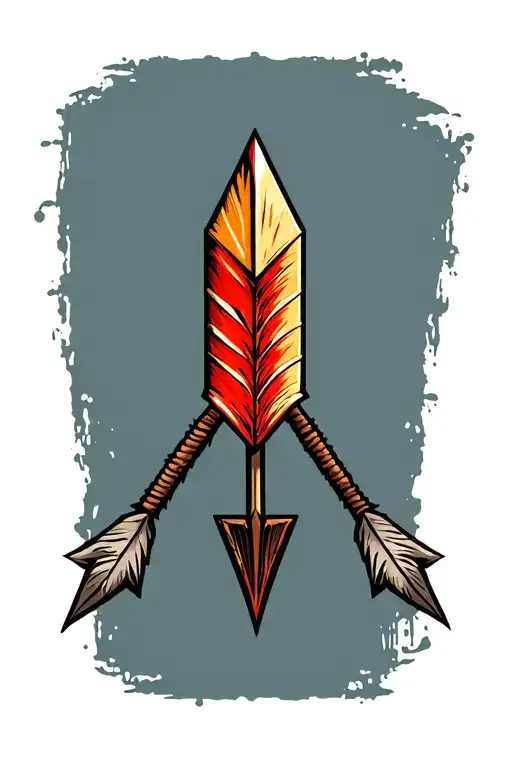 arrow no back ground tattoo design idea