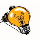 yagami light bulb tattoo design idea
