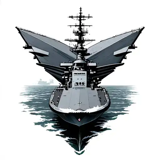 Aircraft Carrier tattoo design idea