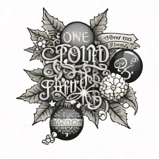 christmas items with the words one temporary tattoo for one pound and six for 5 pounds tattoo design idea