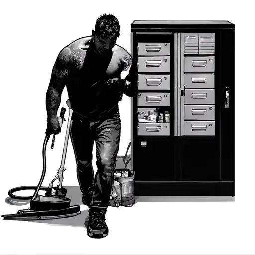 davie jones cleaning out his locker tattoo design idea