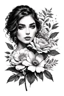 feminism, women empowerment, flowers, healing societal standards, strong women, beautiful. tattoo design idea