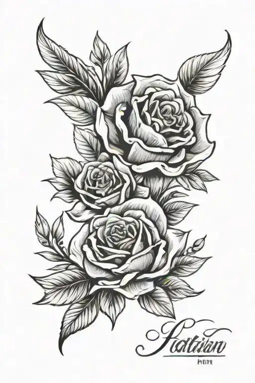 Design a matching couple tattoo symbolizing love, passion, trust, and happiness. The tattoo should have a modern  tattoo design idea