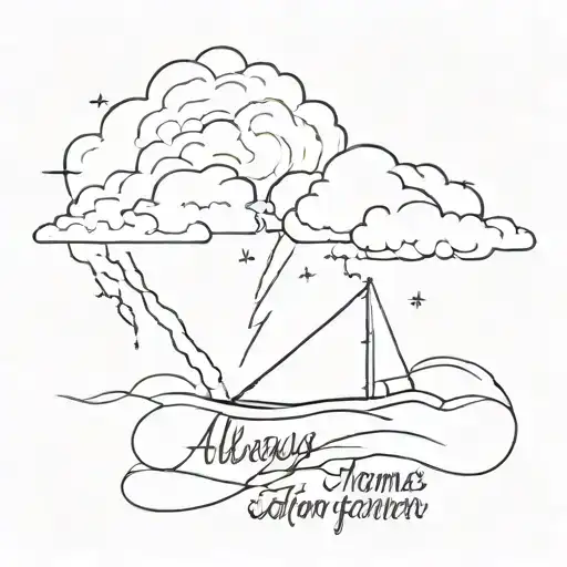 always remember storms don't last forever tattoo design idea