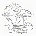 always remember storms don't last forever tattoo design idea