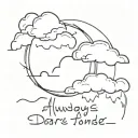 always remember storms don't last forever tattoo design idea