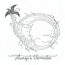always remember storms don't last forever tattoo design idea